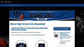 What Blainegirlsbasketball.com website looked like in 2020 (3 years ago)
