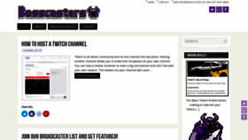 What Bosscasters.com website looked like in 2020 (3 years ago)