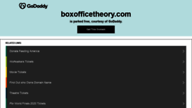 What Boxofficetheory.com website looked like in 2020 (3 years ago)