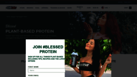 What Blessedprotein.com.au website looked like in 2020 (3 years ago)