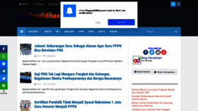 What Blogpendidikan.net website looked like in 2020 (3 years ago)