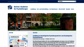 What Bap-berlin.de website looked like in 2020 (3 years ago)