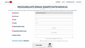 What Budapestantikvarium.hu website looked like in 2020 (3 years ago)