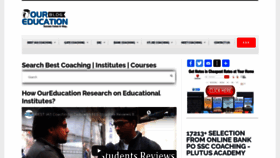 What Blog.oureducation.in website looked like in 2020 (3 years ago)