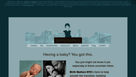 What Birthmattersnyc.com website looked like in 2020 (3 years ago)
