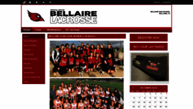 What Bellairelacrosse.com website looked like in 2020 (3 years ago)