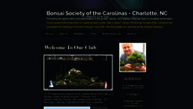 What Bonsaicarolina.org website looked like in 2020 (3 years ago)