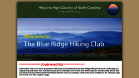 What Blueridgehikingclub.org website looked like in 2020 (3 years ago)