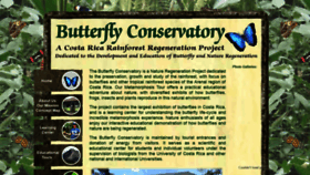 What Butterflyconservatory.org website looked like in 2020 (3 years ago)