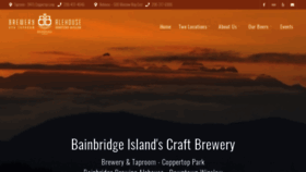 What Bainbridgebeer.com website looked like in 2020 (3 years ago)