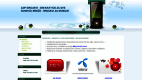 What Brojevi.mobi website looked like in 2020 (3 years ago)