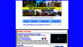 What Berkeleysummercamps.com website looked like in 2020 (3 years ago)
