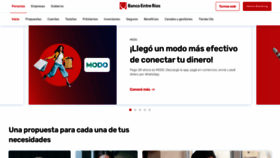 What Bancoentrerios.com.ar website looked like in 2020 (3 years ago)