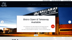 What Ballaratgolfclub.com.au website looked like in 2020 (3 years ago)