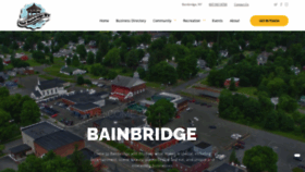 What Bainbridgeny.org website looked like in 2020 (3 years ago)