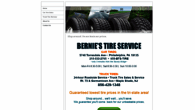 What Berniestires.com website looked like in 2020 (3 years ago)