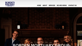 What Bordenmortuary.com website looked like in 2020 (3 years ago)