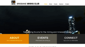 What Brisbaneminingclub.com.au website looked like in 2020 (3 years ago)