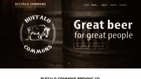 What Buffalocommonsbeer.com website looked like in 2020 (3 years ago)