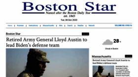 What Bostonstar.com website looked like in 2020 (3 years ago)
