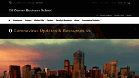 What Business.ucdenver.edu website looked like in 2020 (3 years ago)