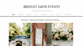 What Bridgetdavisevents.com website looked like in 2020 (3 years ago)