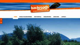 What Backroadswhistler.com website looked like in 2020 (3 years ago)