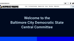 What Baltimorecitydems.com website looked like in 2020 (3 years ago)