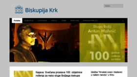 What Biskupijakrk.hr website looked like in 2020 (3 years ago)