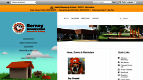 What Berneyelementary.org website looked like in 2020 (3 years ago)