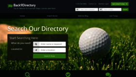 What Back9directory.com website looked like in 2020 (3 years ago)