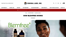 What Blemfree.com website looked like in 2020 (3 years ago)