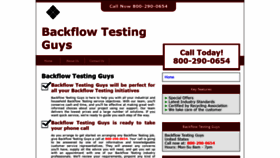 What Backflowtestingguys.net website looked like in 2020 (3 years ago)