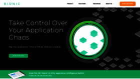 What Bionic.ai website looked like in 2020 (5 years ago)