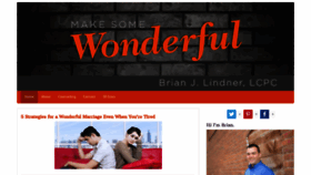 What Brianjlindner.com website looked like in 2020 (3 years ago)
