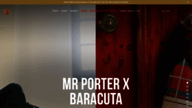 What Baracuta.com website looked like in 2020 (3 years ago)