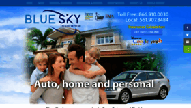 What Blueskyinsure.com website looked like in 2020 (3 years ago)