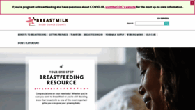 What Breastmilkcounts.com website looked like in 2020 (5 years ago)