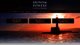 What Brownandpowersfuneralhomes.com website looked like in 2020 (3 years ago)
