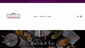 What Bistroavin.com website looked like in 2020 (3 years ago)