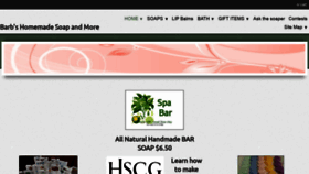 What Barbshomemadesoap.com website looked like in 2020 (3 years ago)