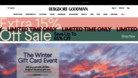 What Bergdorfgoodman.com website looked like in 2020 (3 years ago)