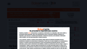 What Bolsamania.com website looked like in 2020 (3 years ago)