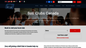 What Bobclubs.ca website looked like in 2020 (3 years ago)