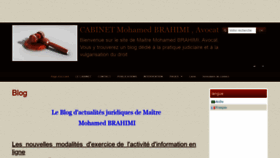 What Brahimi-avocat.com website looked like in 2020 (3 years ago)