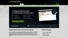 What Bokningshotellet.se website looked like in 2020 (3 years ago)
