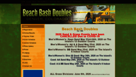 What Beachbashdoubles.com website looked like in 2020 (3 years ago)