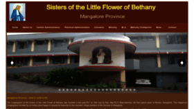 What Bethanymangaloreprovince.org website looked like in 2020 (3 years ago)
