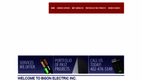 What Bisonelectricco.com website looked like in 2020 (3 years ago)