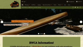 What Bwca.com website looked like in 2020 (3 years ago)
